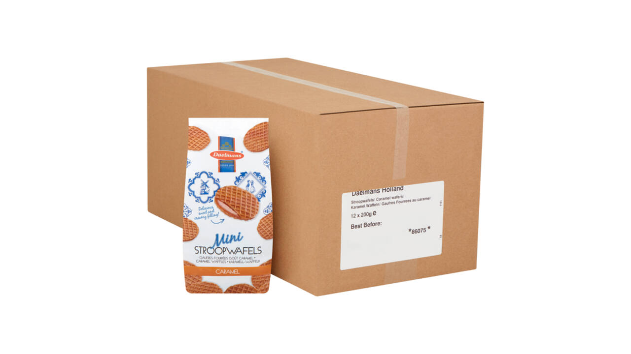 Stroopwafel Daelmans mini blokzak 200 gram