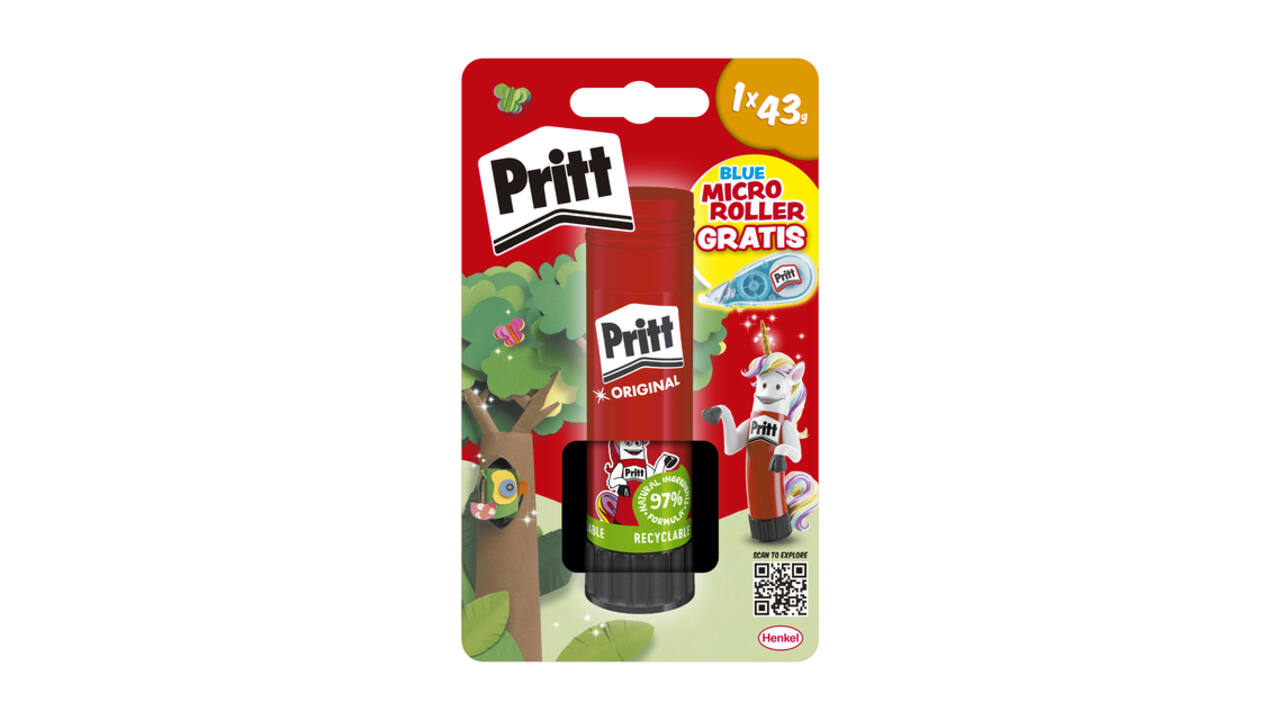 Lijmstift Pritt Stick 43 gram plus gratis correctieroller