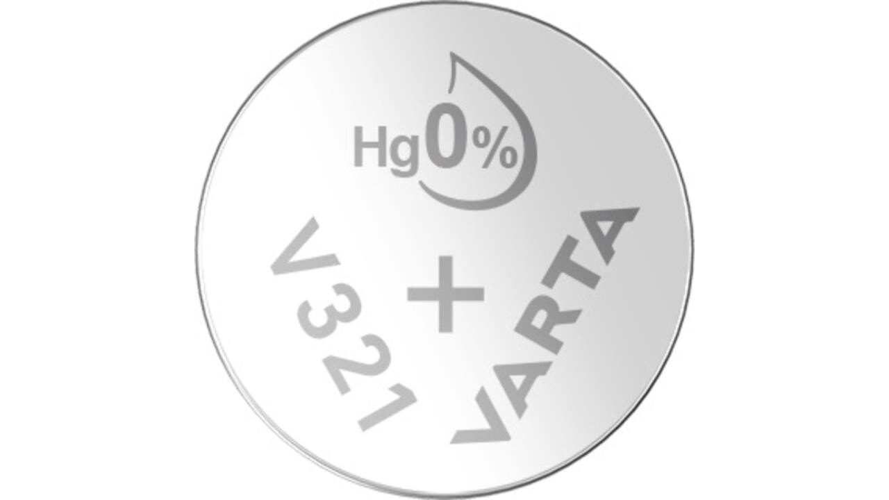 Batterij VARTA knoopcel 1x V321/SR65 zilver