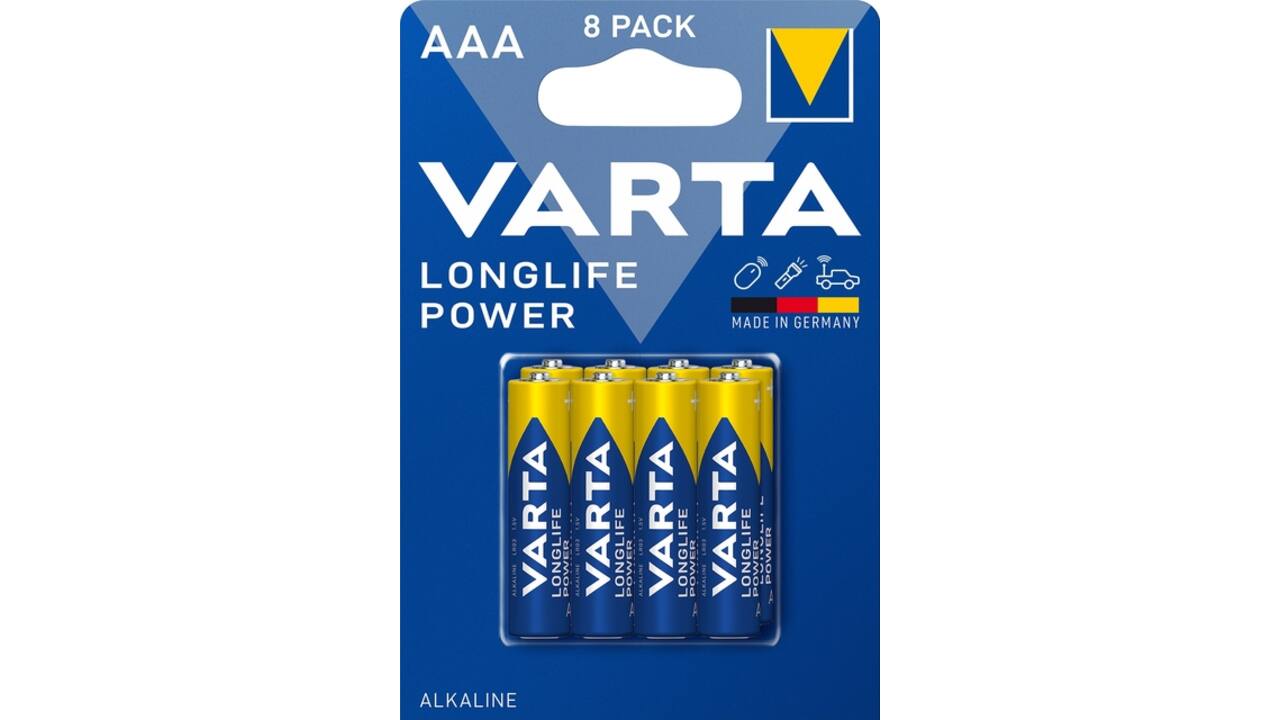 Batterij VARTA Longlife Power 8x AAA