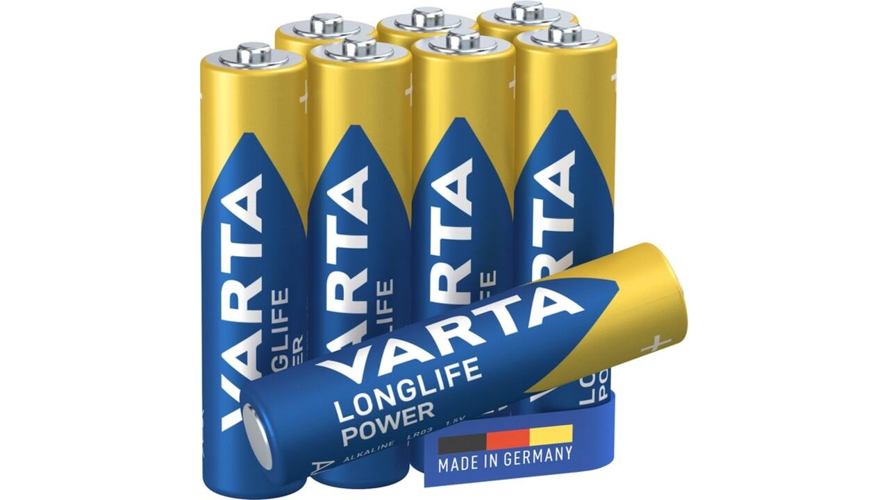 Batterij VARTA Longlife Power 8x AAA