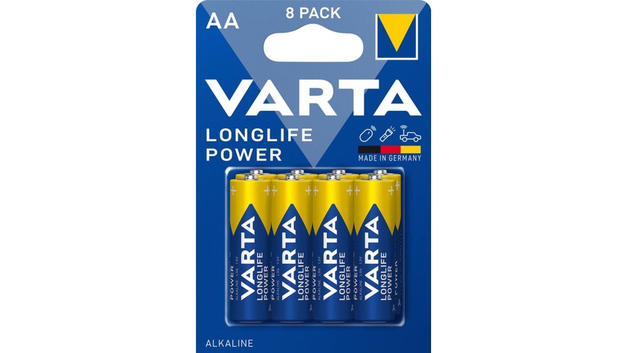 Batterij VARTA Longlife Power 8x AA