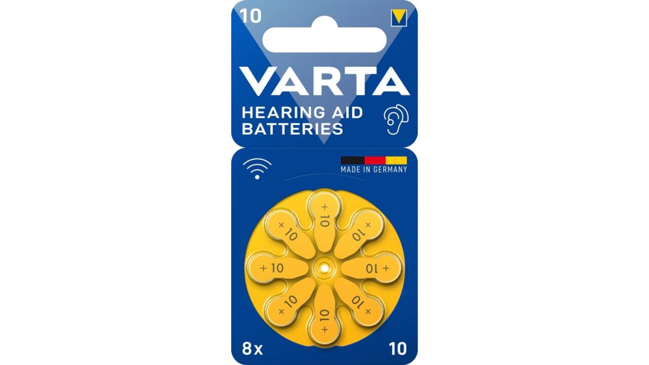 Batterij VARTA hoortoestel 8x 10