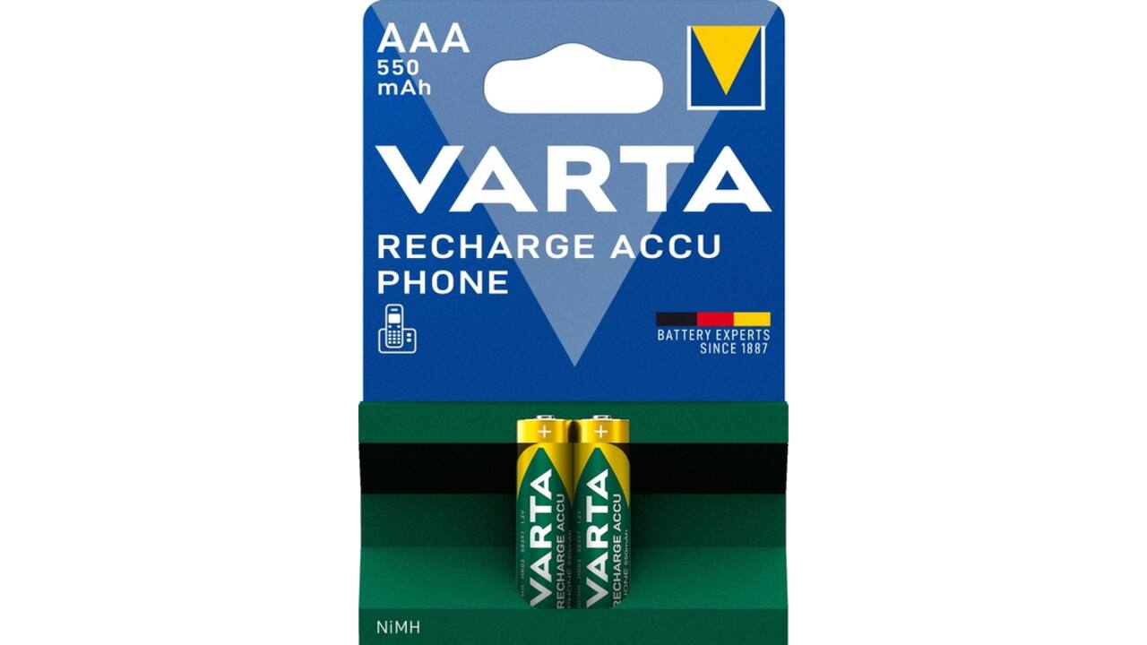 Batterij VARTA oplaadbaar Accu Phone 2x AAA 550mAh
