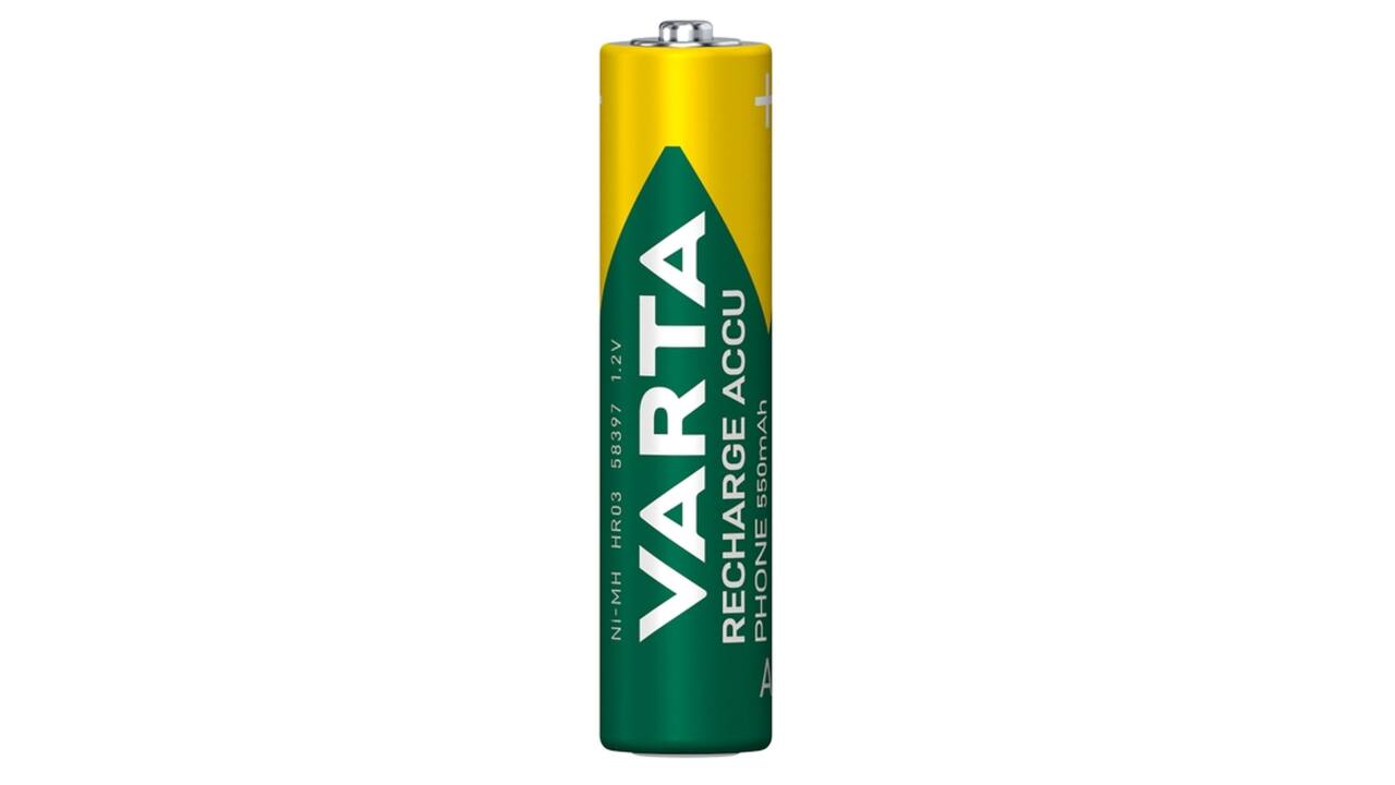 Batterij VARTA oplaadbaar Accu Phone 2x AAA 550mAh