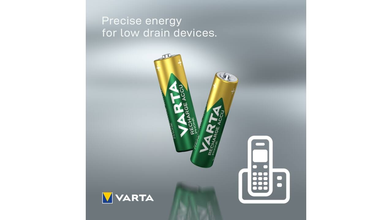 Batterij VARTA oplaadbaar Accu Phone 2x AAA 550mAh
