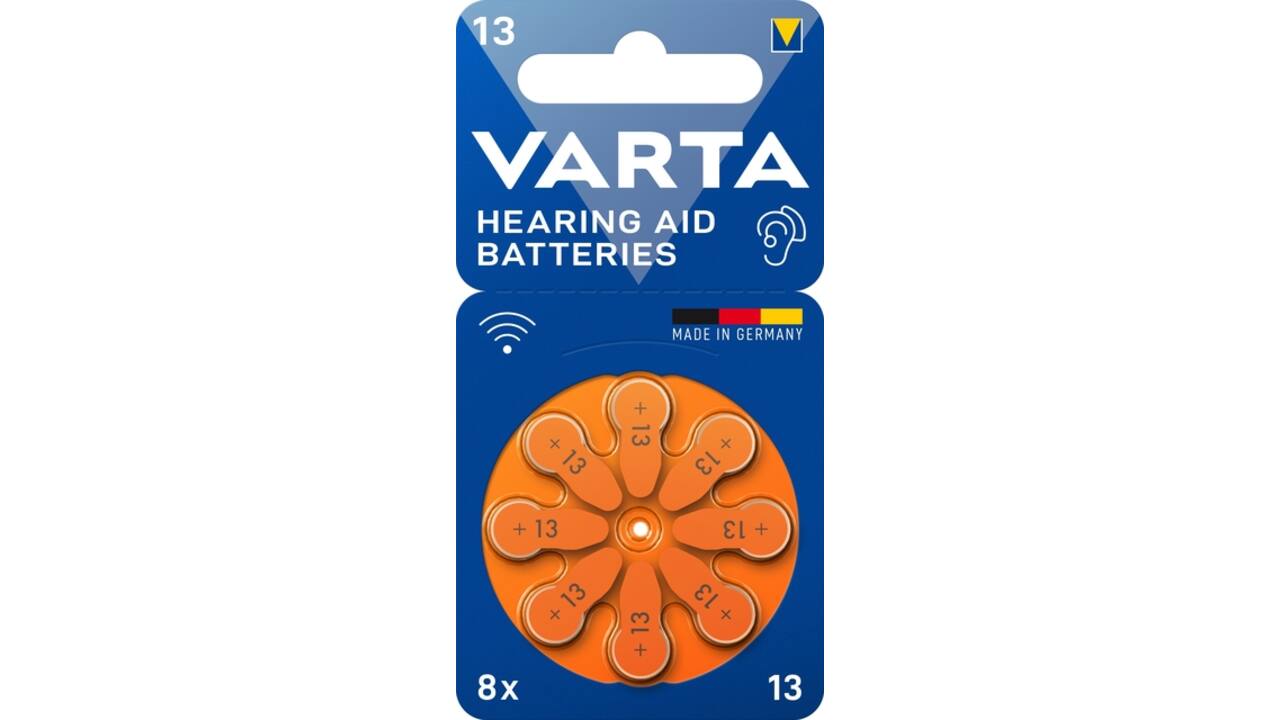 Batterij VARTA hoortoestel 8x 13