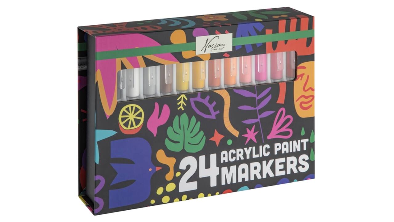 Acrylmarkers Nassau set à 24 kleuren