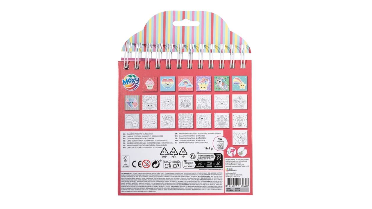 Kleurboek Moxy Diamondpainting 16x16cm