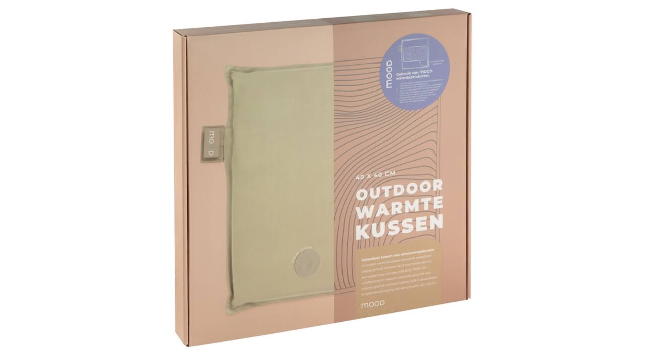 Warmtekussen Mood outdoor 40x40cm beige
