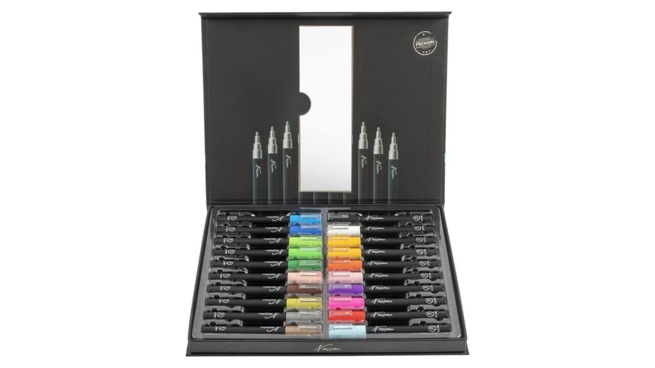 Acrylmarker Nassau set à 20 kleuren