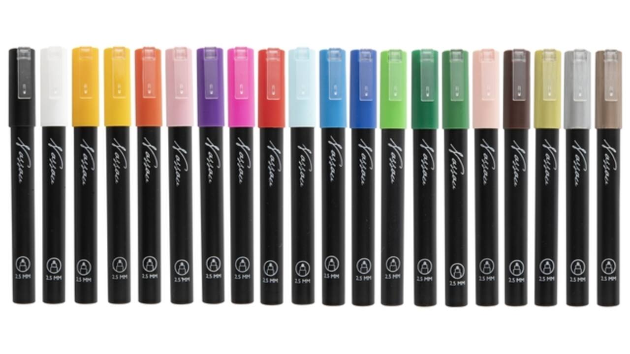 Acrylmarker Nassau set à 20 kleuren