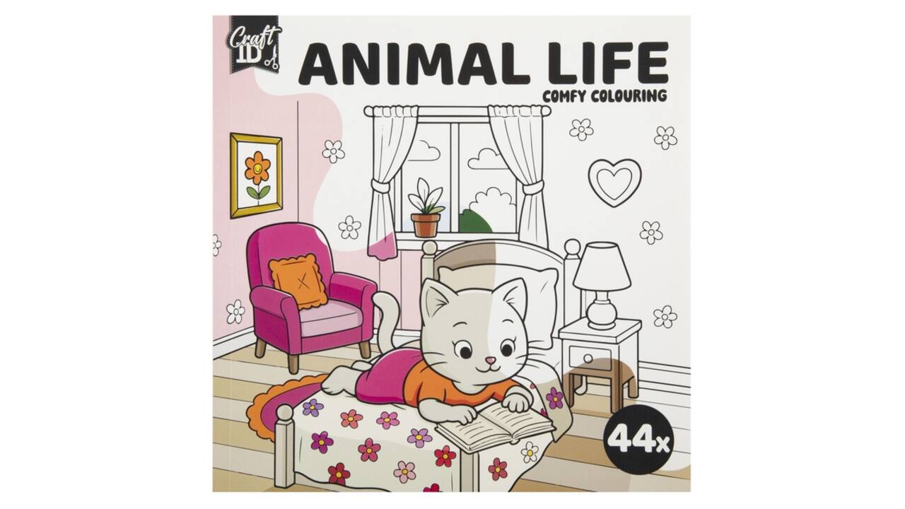 Kleurboek Craft ID Cute & Comfy 20c20cm 4 stuks assorti
