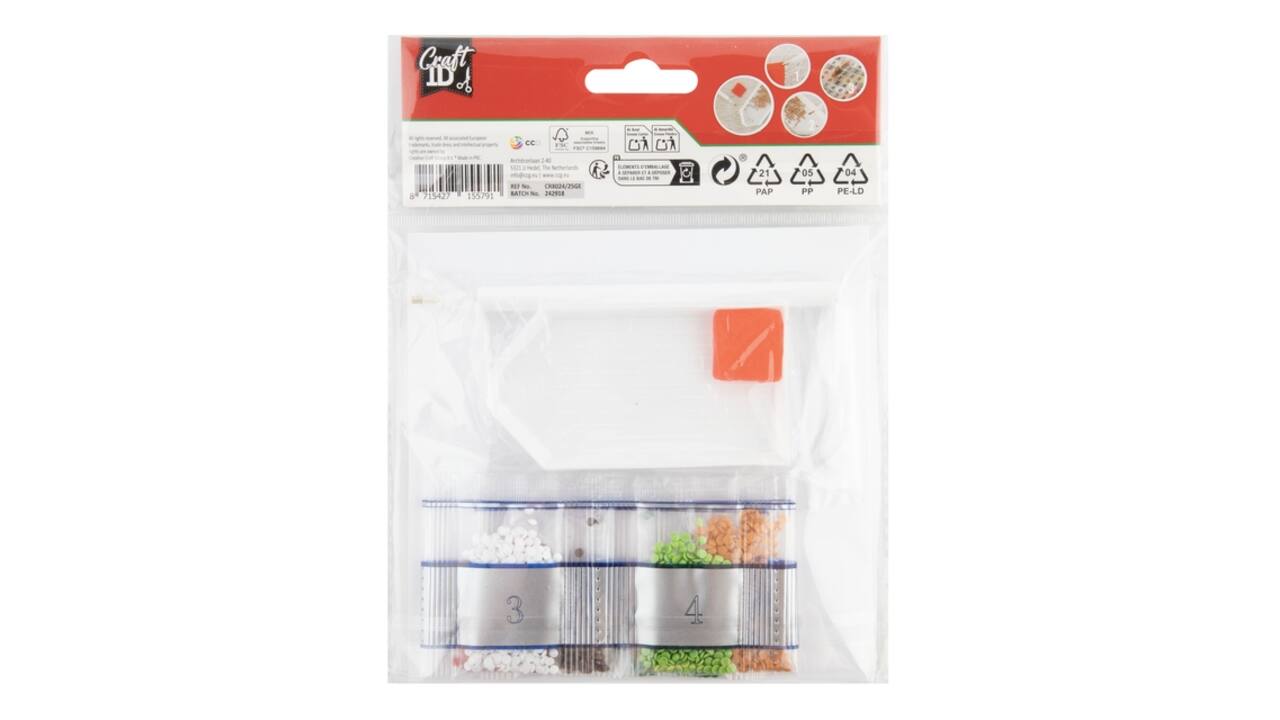 Diamondpaintingkaarten Craft ID Kerst 13x13cm 2 stuks assorti