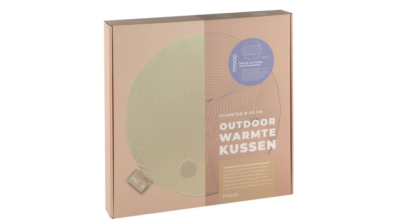 Warmtekussen Mood outdoor rond 40cm beige