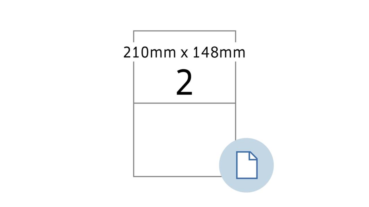 Etiket HERMA 8402 A4 EXPR 500 210x148mm wit 1000 stuks
