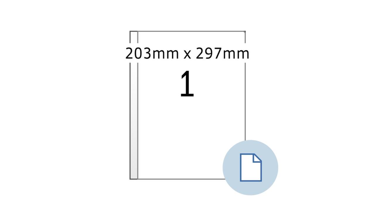 Etiket HERMA 8401 A4 EXPR 500 203x297mm wit 500 stuks
