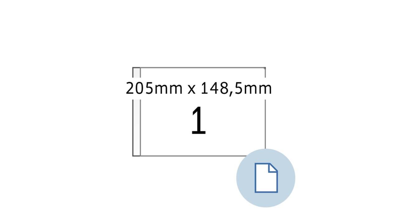 Etiket HERMA 8493 A5 EXPR 1.000 205x148.5mm wit 1000 stuks