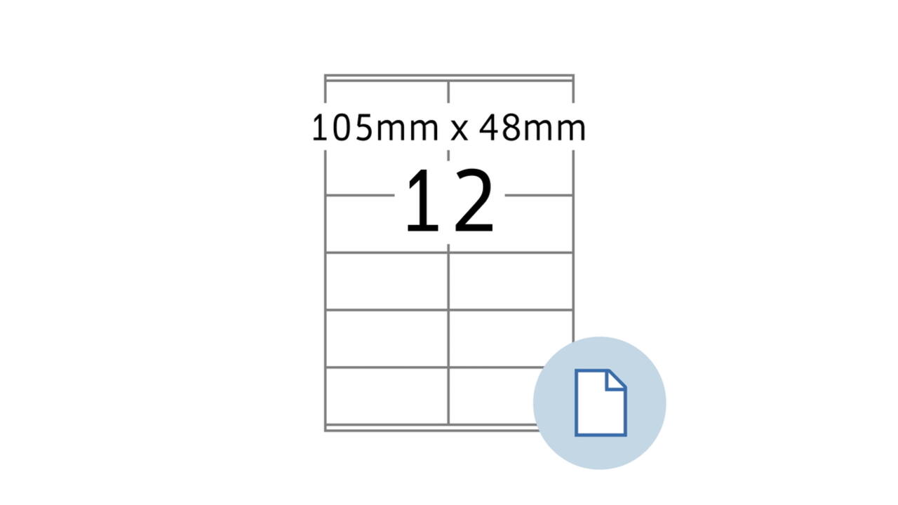 Etiket HERMA 8419 A4 EXPR 500 105x48mm wit 6000 stuks