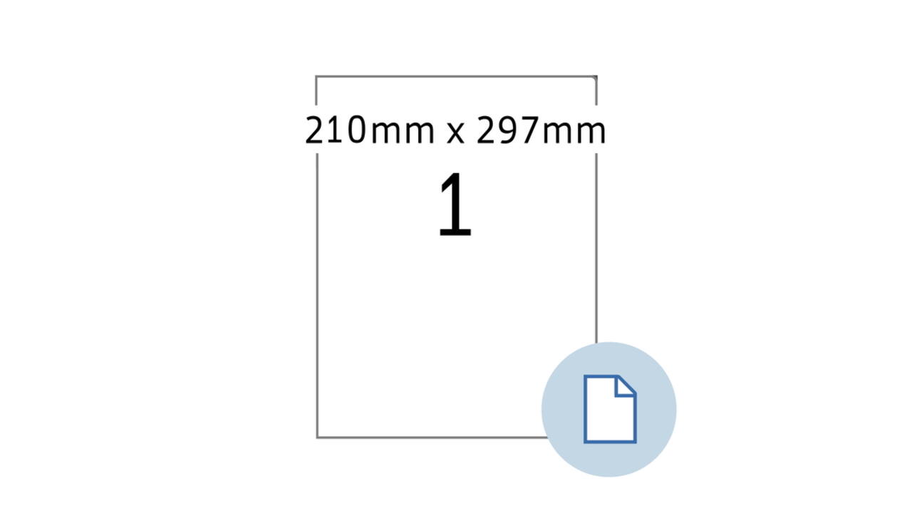 Etiket HERMA 8422 A4 EXPR 500 210x297mm wit 500 stuks