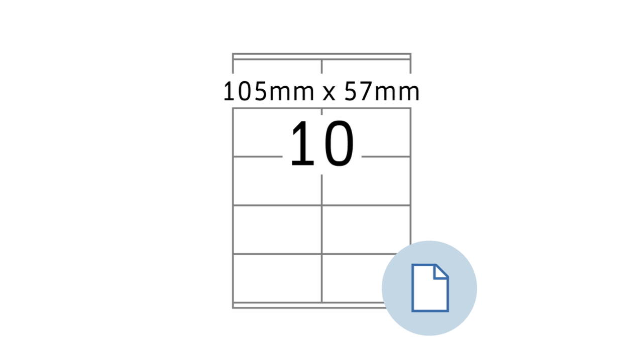 Etiket HERMA 8420 A4 EXPR 500 105x57mm wit 5000 stuks