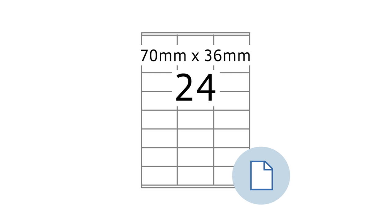 Etiket HERMA 8418 A4 EXPR 500 70x36mm wit 12000 stuks