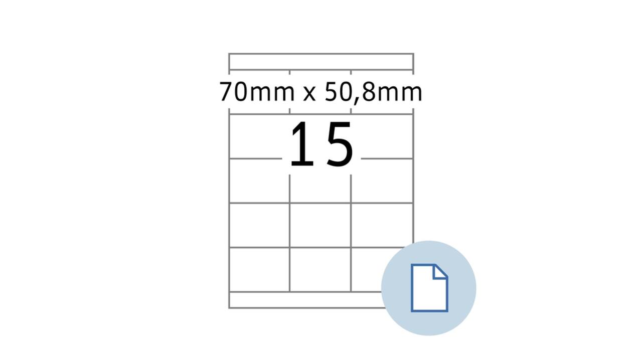 Etiket HERMA 8415 A4 EXPR 500 70x50.8mm wit 7500 stuks