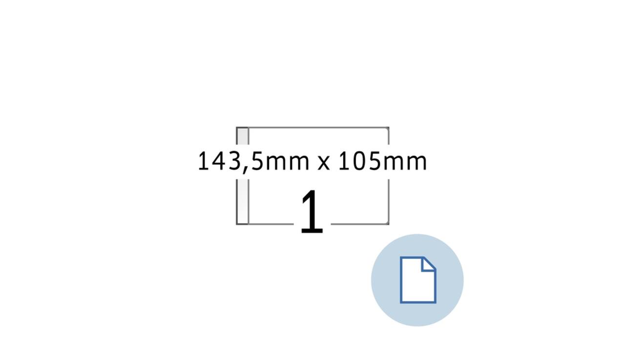 Etiket HERMA 8492 A6 EXPR 2.000 143.5x105mm wit 2000 stuks
