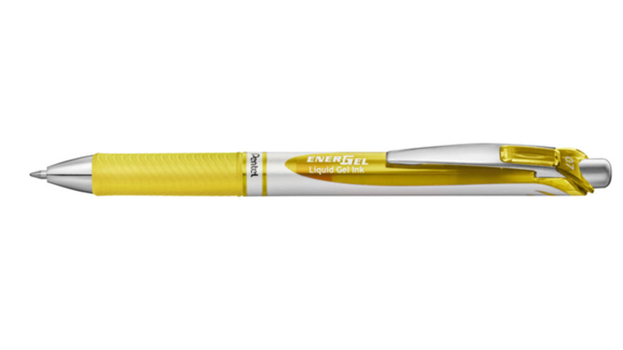 Gelschrijver Pentel BL77 Energel medium geel