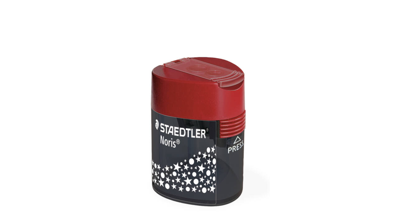 Puntenslijper Staedtler Noris 2gaats grijs/rood