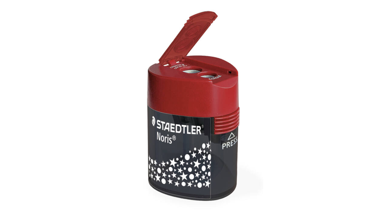 Puntenslijper Staedtler Noris 2gaats grijs/rood