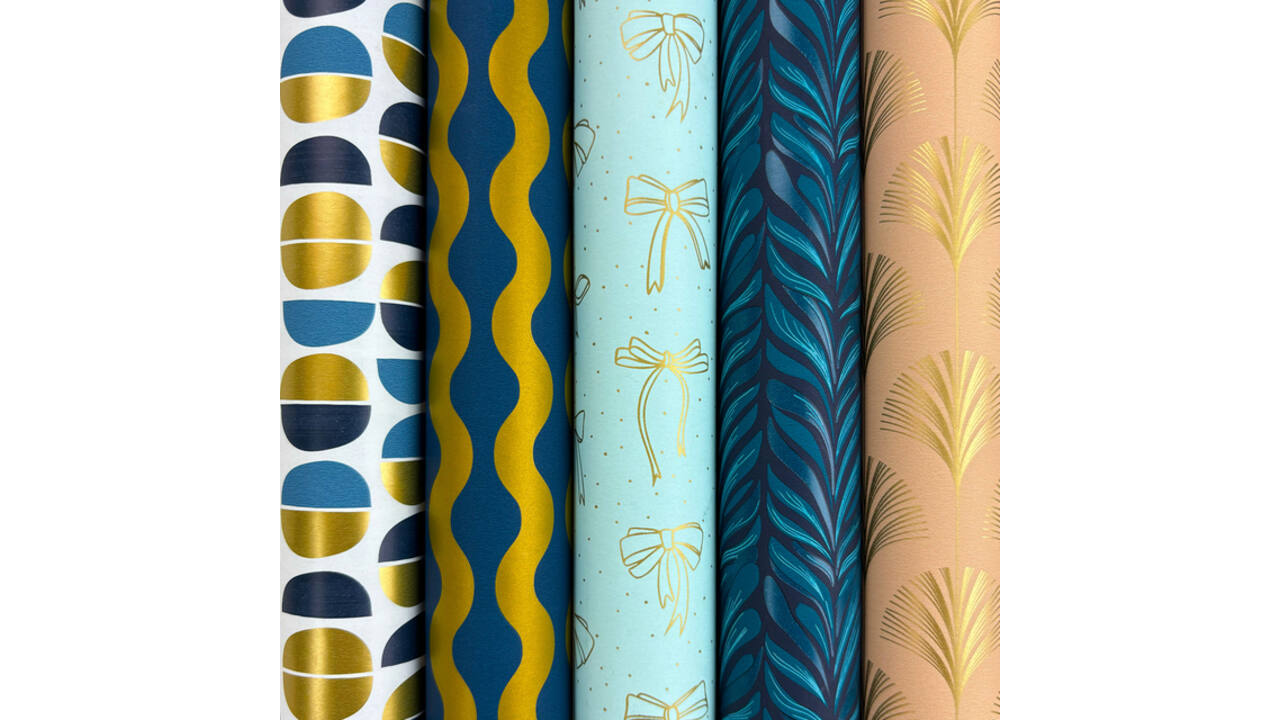 Inpakpapier Rotolux Suzanne 200x70cm assorti