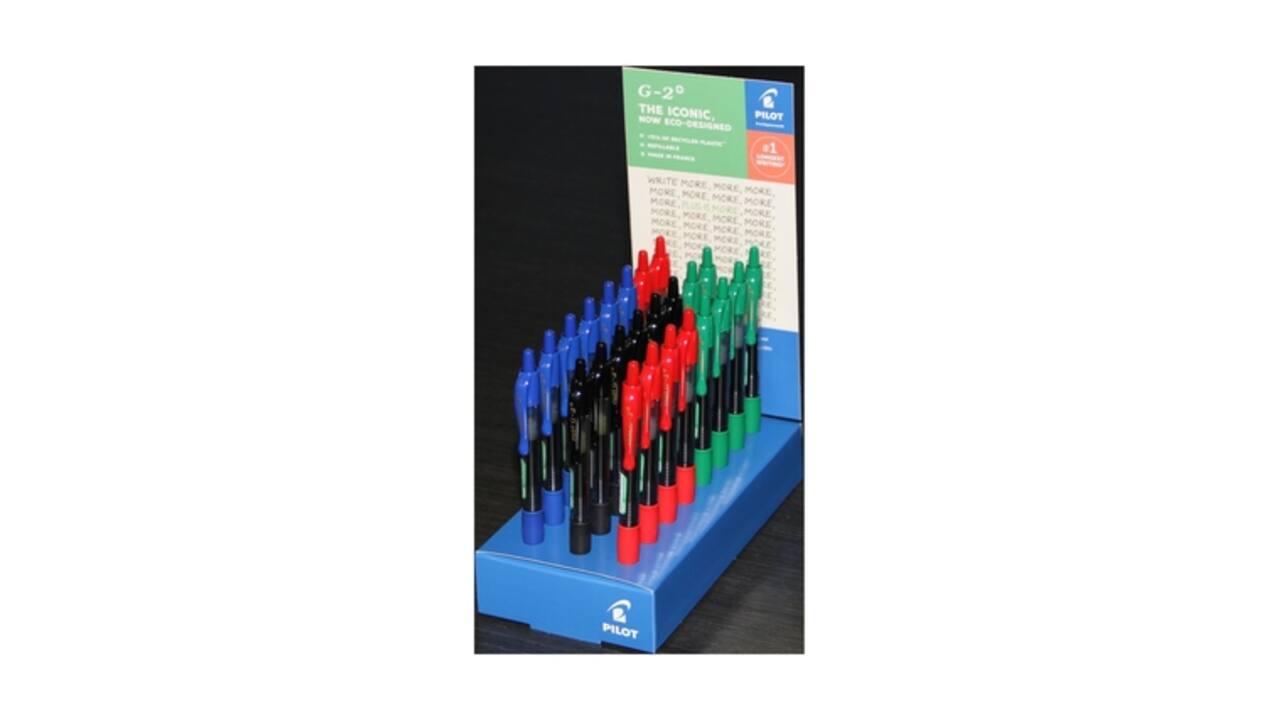 Gelschrijver PILOT BL-G2 Plus medium assorti display à 24 stuks