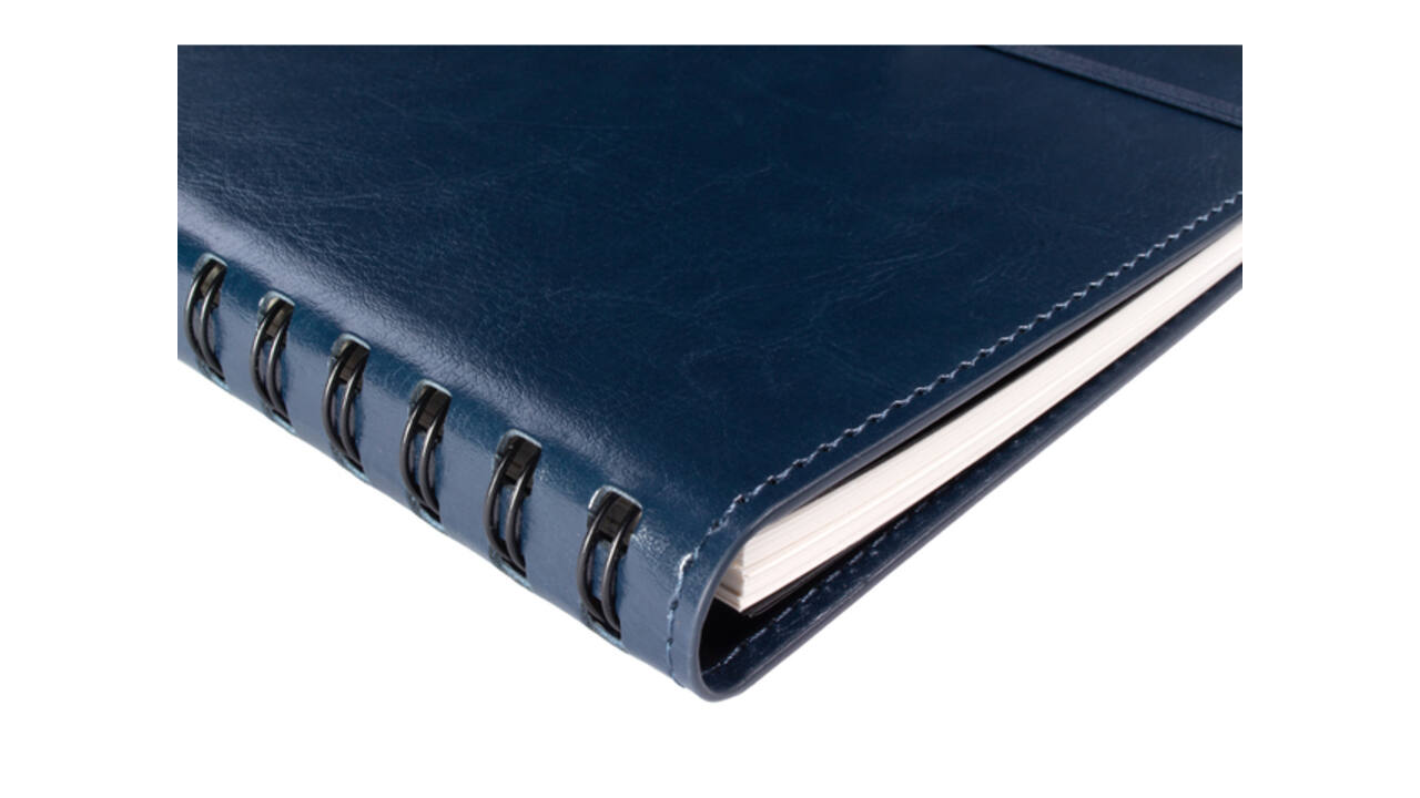 Notitieboek Multo Hannibal A5 blauw kunstleder