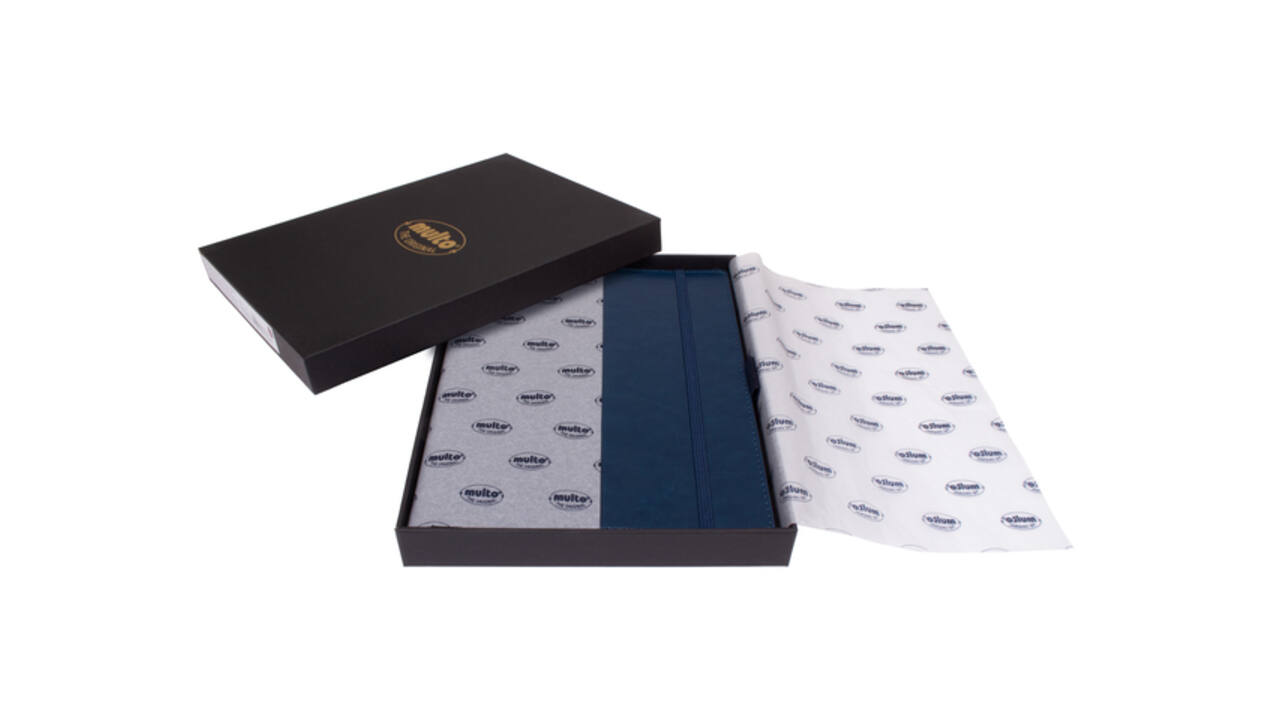 Notitieboek Multo Hannibal A5 blauw kunstleder