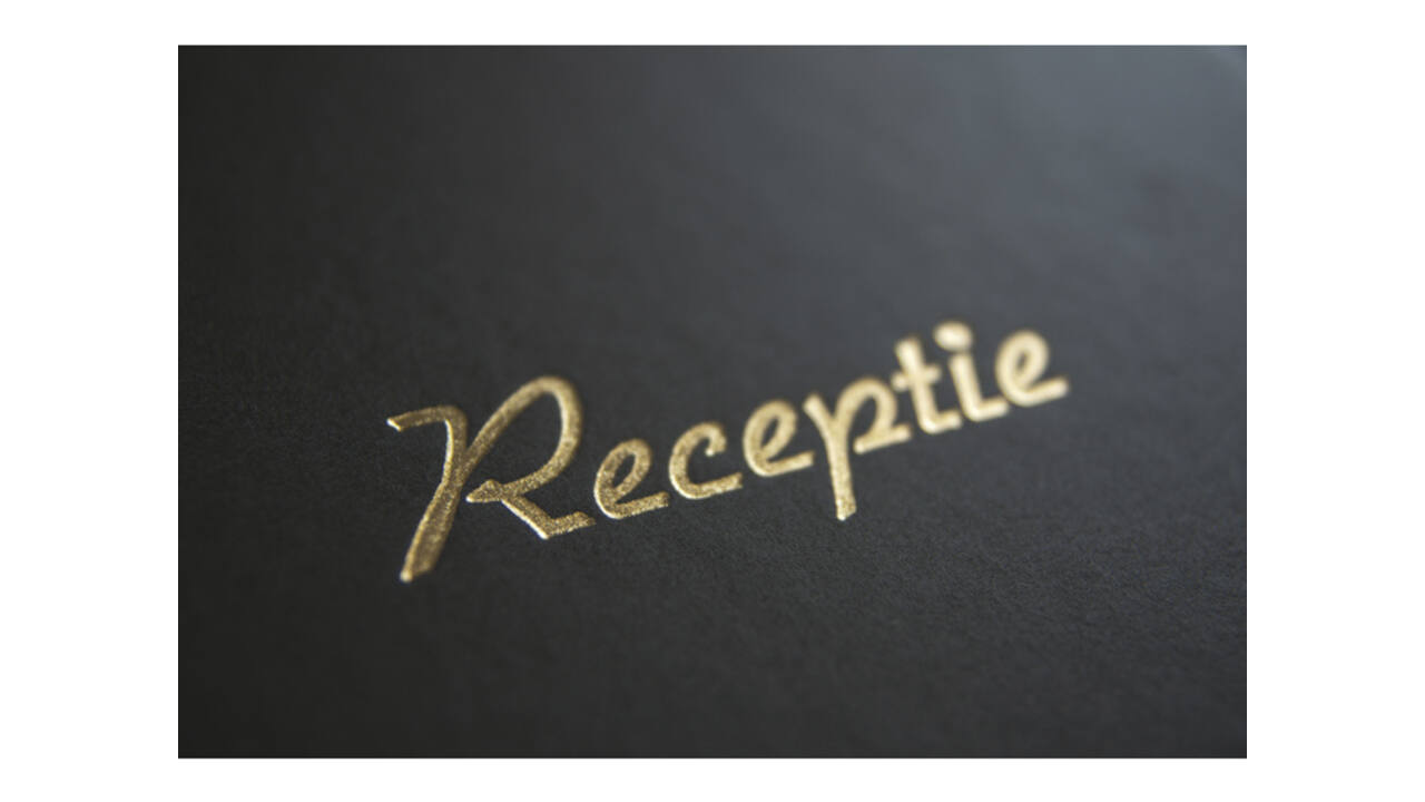 Receptiealbum Kangaro 26x21cm vakverdeling zwart