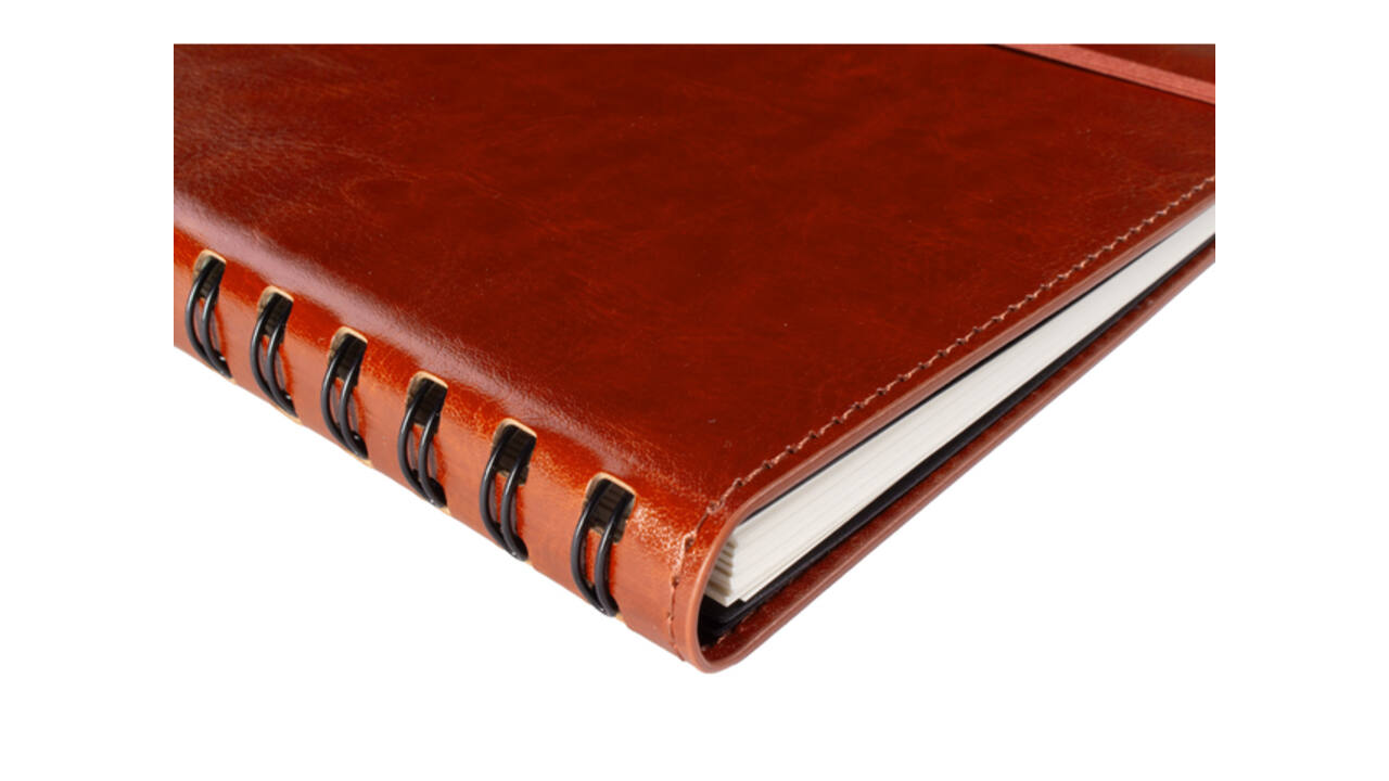 Notitieboek Multo Hannibal A5 cognac kunstleder