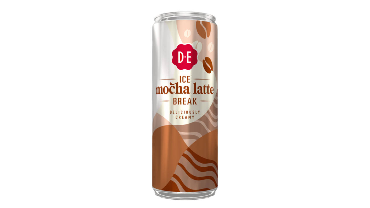 Ijskoffie Douwe Egberts moccha latte blik 250 ml