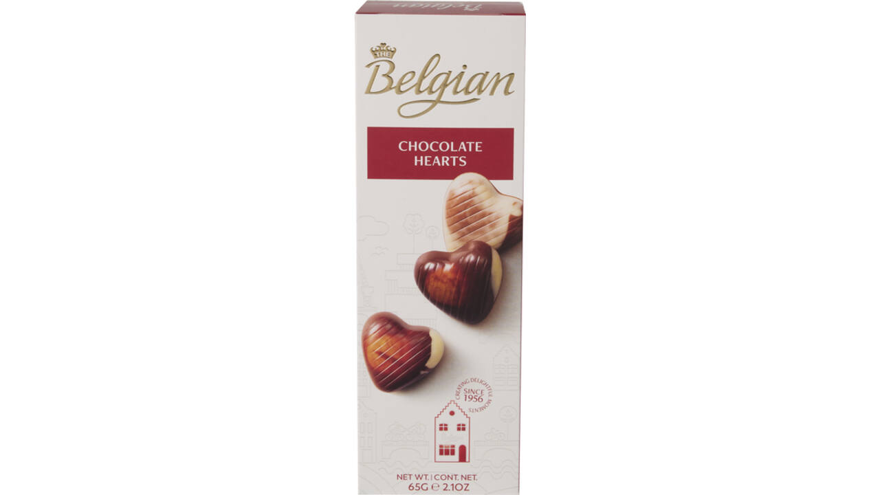 Chocolade The Belgian hartjes 65 gram
