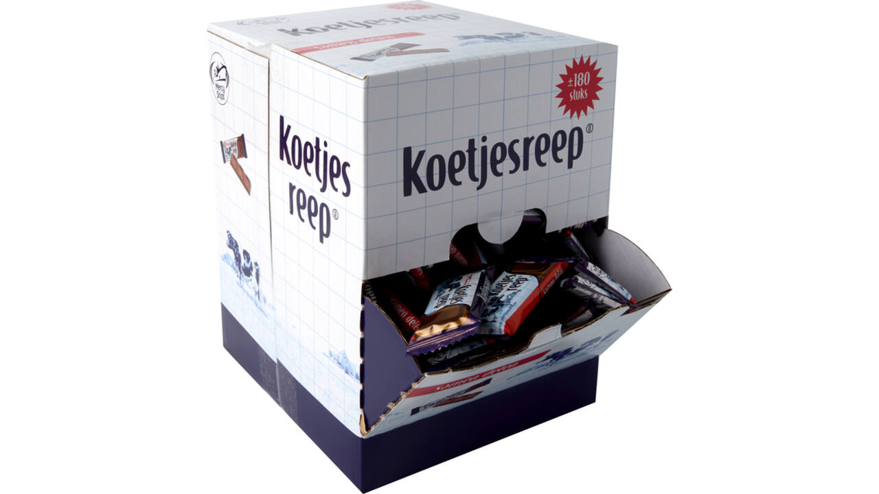Chocolade Koetjesreep mini circa 180 stuks