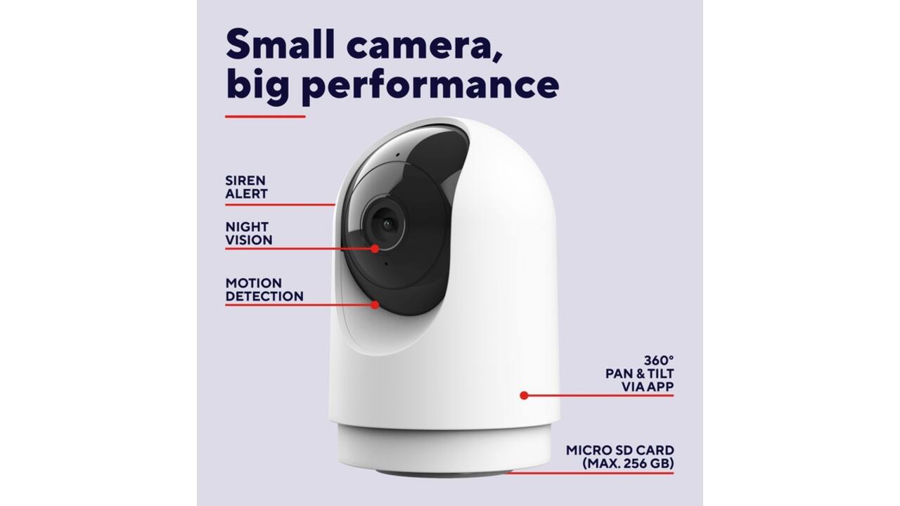 Beveiligingscamera Trust IPCAM-2700 binnenshuis Wi-Fi wit