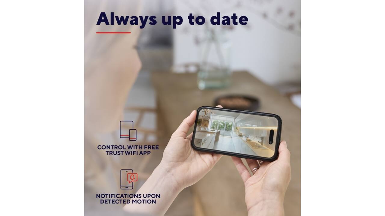 Beveiligingscamera Trust IPCAM-2700 binnenshuis Wi-Fi wit