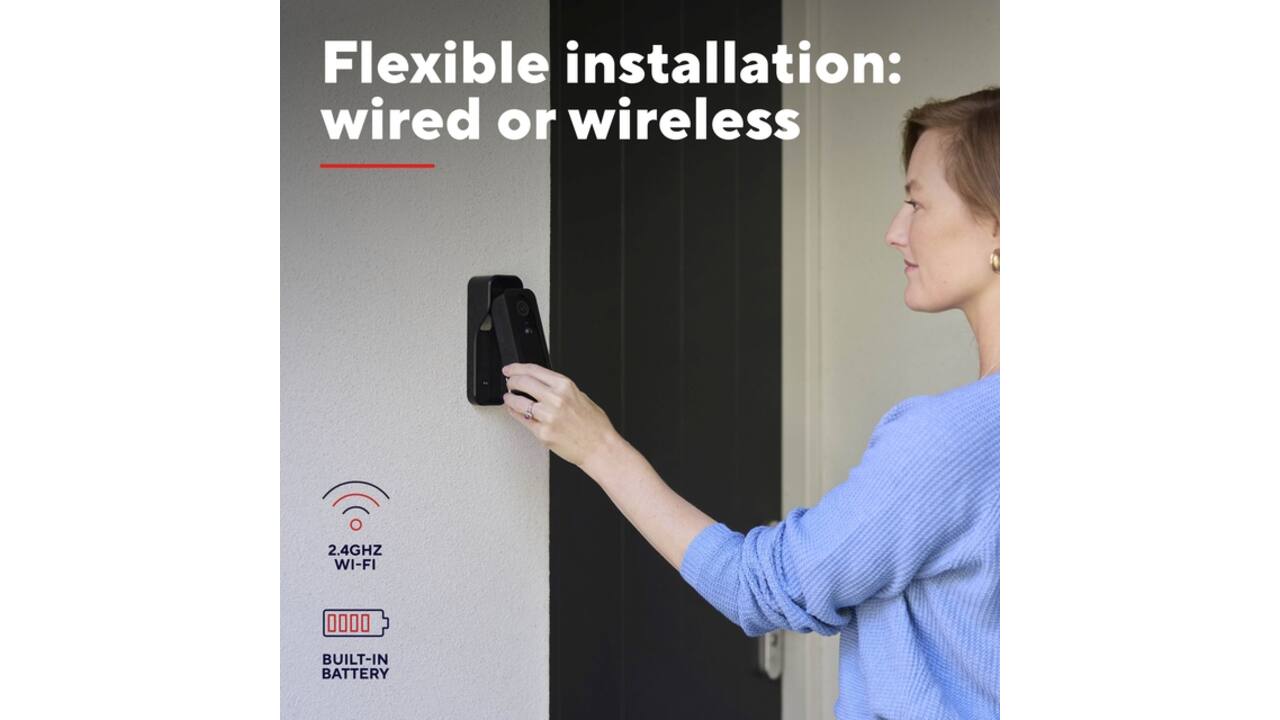 Deurbelcamera Trust DOORCAM-3000B Wi-Fi zwart