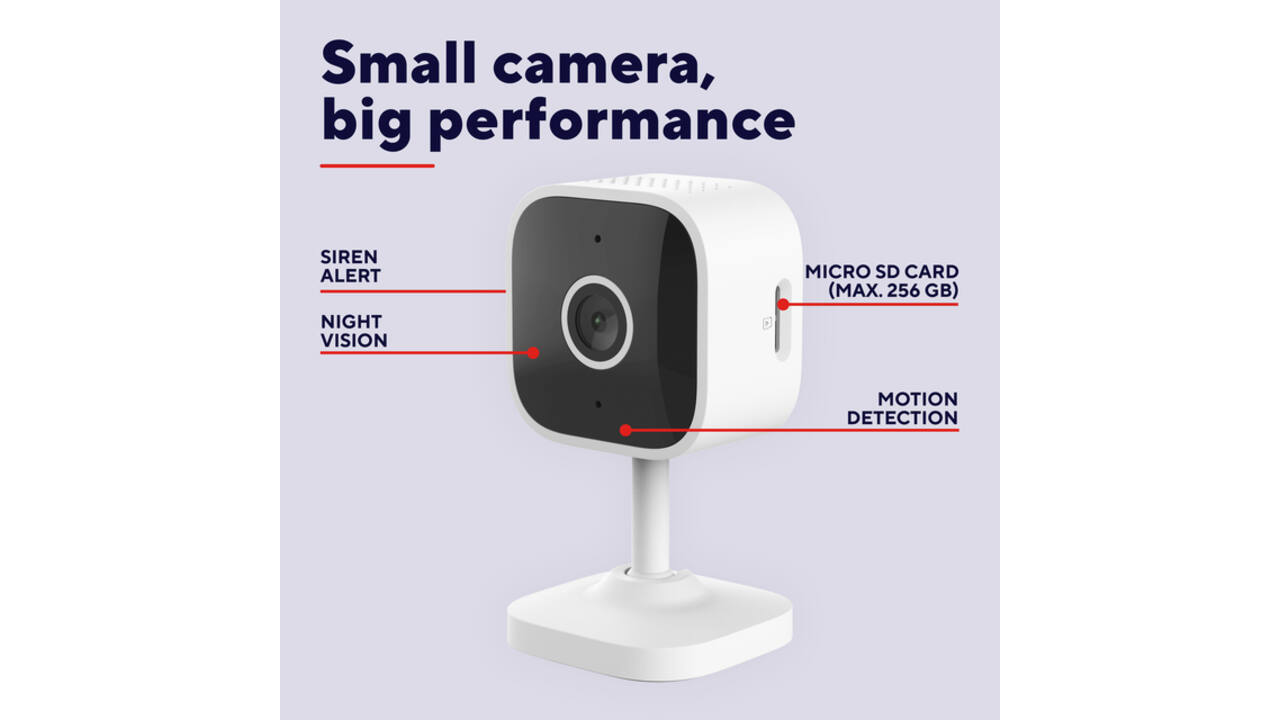 Beveiligingscamera Trust IPCAM-2900 binnenshuis Wi-Fi wit