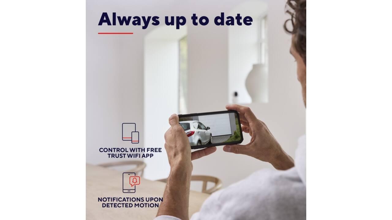Beveiligingscamera Trust IPCAM-3900 buitenshuis Wi-Fi wit