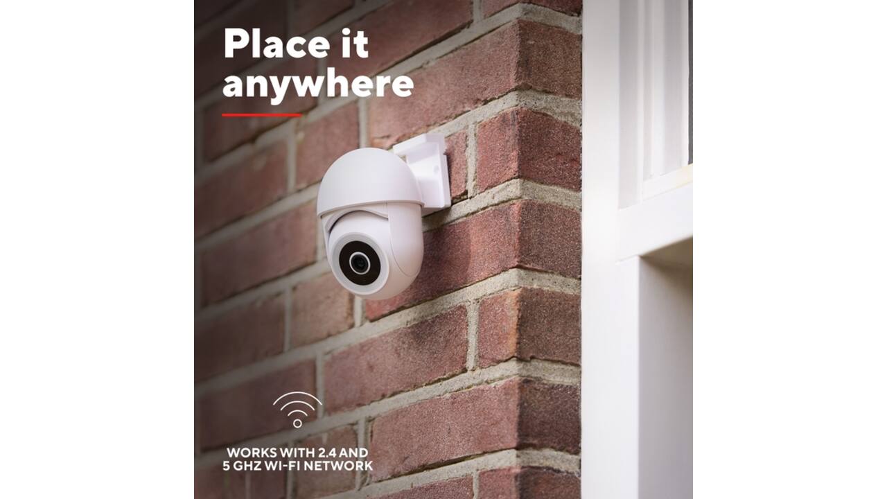 Beveiligingscamera Trust IPCAM-3900 buitenshuis Wi-Fi wit