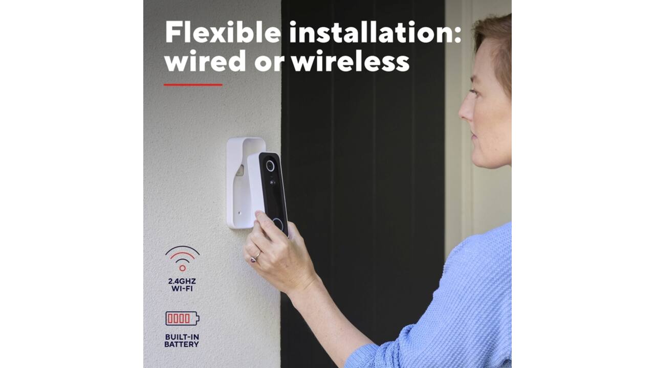 Deurbelcamera Trust DOORCAM-3000 Wi-Fi wit