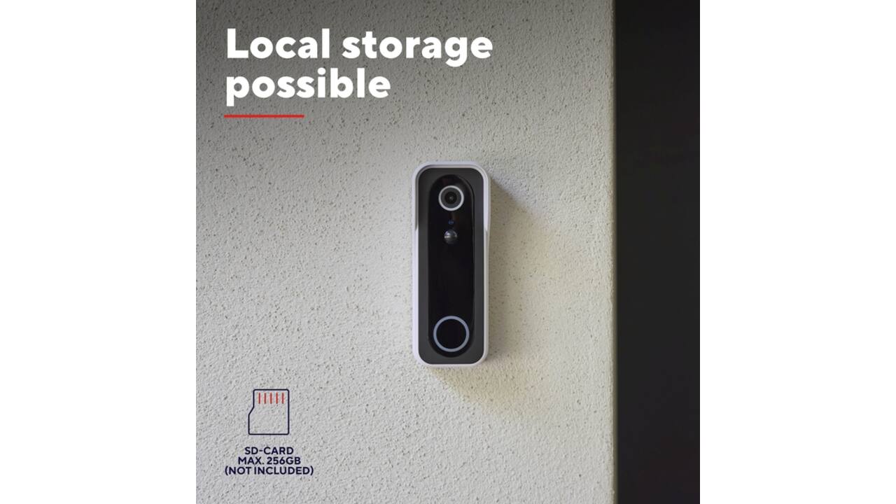 Deurbelcamera Trust DOORCAM-3000 Wi-Fi wit