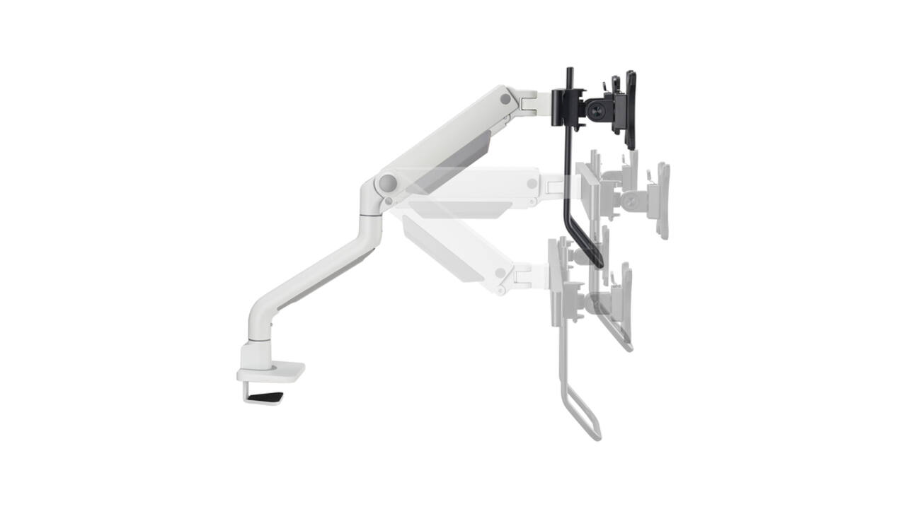 Monitorarm Neomounts NEXT One dual 17-32" crossbar wit