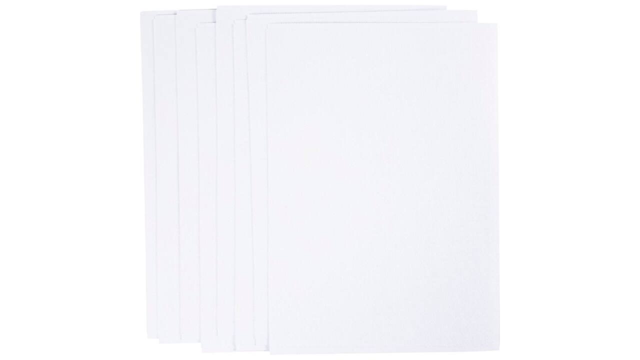 Borduurpapier Creativ Company A5 blister à 8 vellen wit